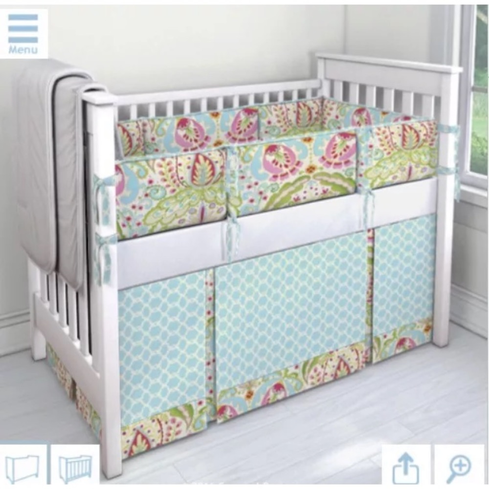 Kumari Garden Teja Tarika Baby Crib Skirt